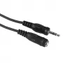 Audiokaapeli Hama 00205105 5 m 3,5 mm pistoke naarasliitäntään musta