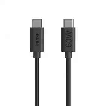 USB-kaapeli Hama 00086446 1,2 m USB-C musta USB 2.0 0,48 Gbit/s