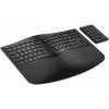 HP 960 Ergonomic Wireless näppäimistö Full-size 100% RF Wireless + Bluetooth kalvomallinen musta kotiin
