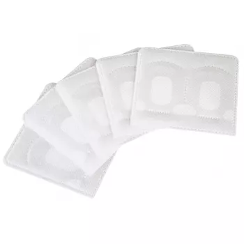 Hama itseliimautuvat “SD”-kotelot, 5 kpl:n pakkaus, MMC, SD, 2 korttia, polypropyleeni (PP), läpinäkyvä, valkoinen, 75 mm, 70 mm
