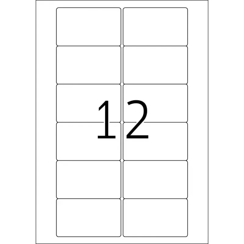 Itseliimautuva tulostintarra HERMA Videoetiketten A4 78,7x46,6 mm