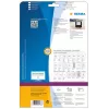Tarrat HERMA ZIP-levykkeet A4 59x50 mm valkoinen paperi matta 375 kpl