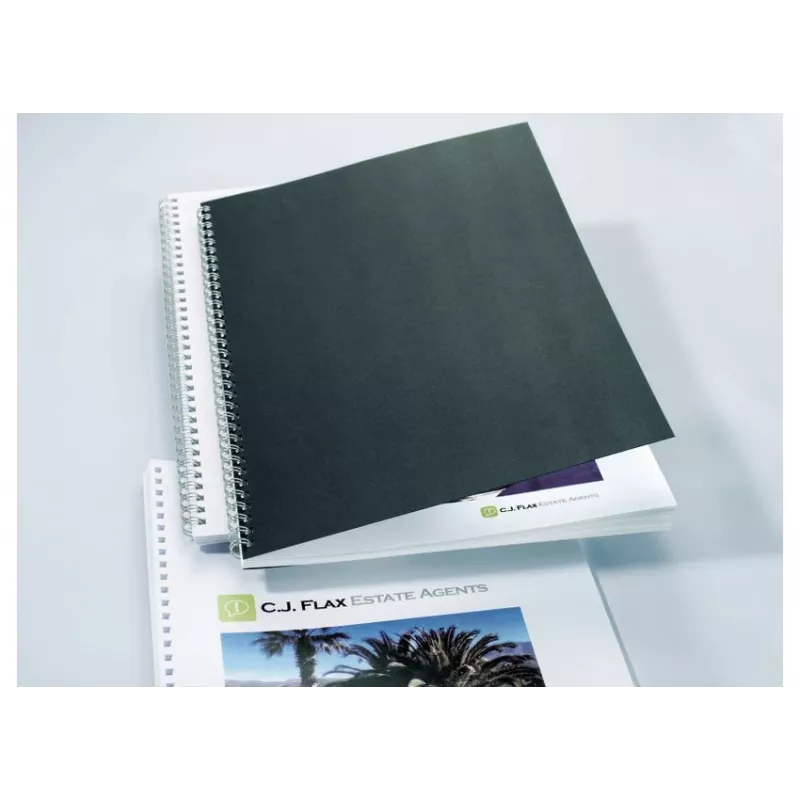 GBC LinenWeave CE050010 sidontakannet, A4 (210 x 297 mm), 250 g/m², 100 kpl, mustat