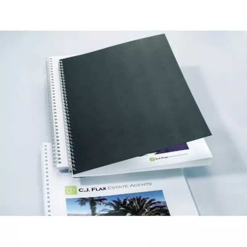 GBC LinenWeave CE050010 sidontakannet, A4 (210 x 297 mm), 250 g/m², 100 kpl, mustat