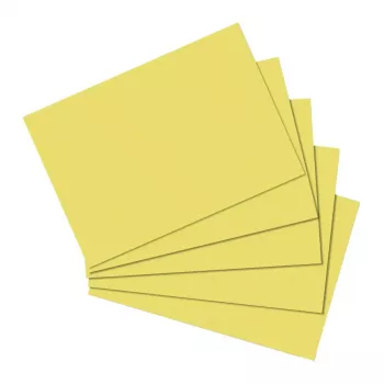 Korttikortti Herlitz 10837136 keltainen A5 100 kpl