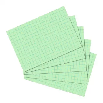 Korttikortit Herlitz 10901452 vihreä 100 kpl ruudullinen paperi 170 g/m²