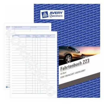 Hallintokirja Avery 223 sininen valkoinen