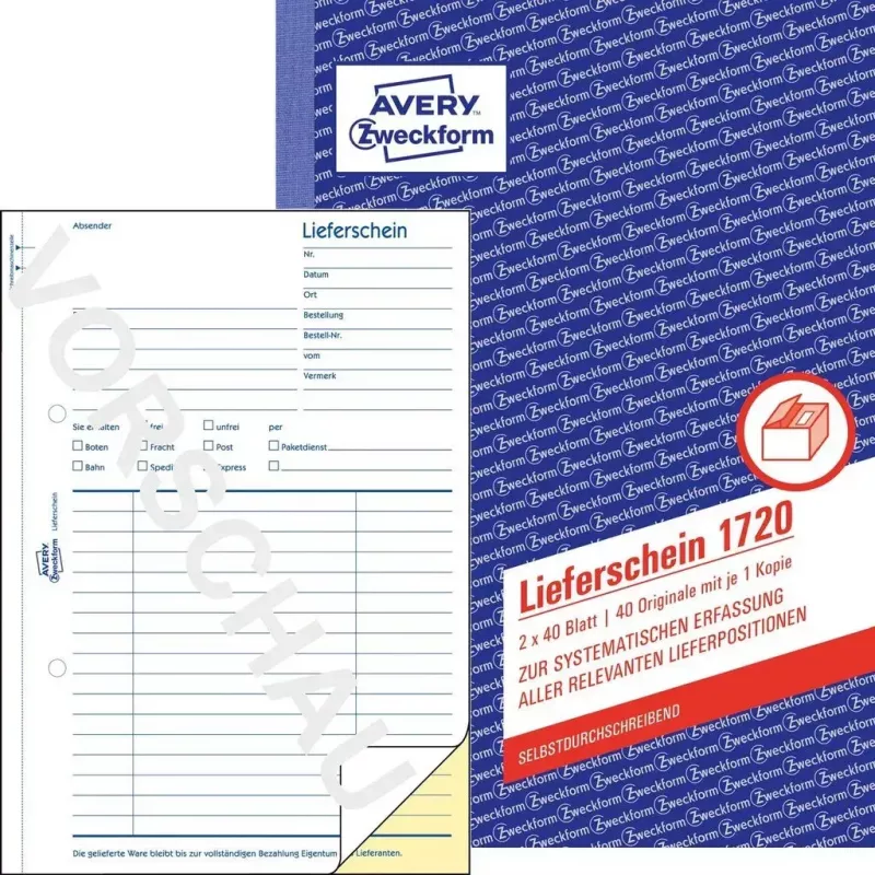 Kirjanpitokirja AVERY 1720 A4 40 sivua