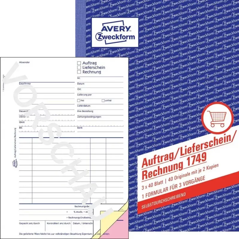 Tilityskirja A5 Avery 1749