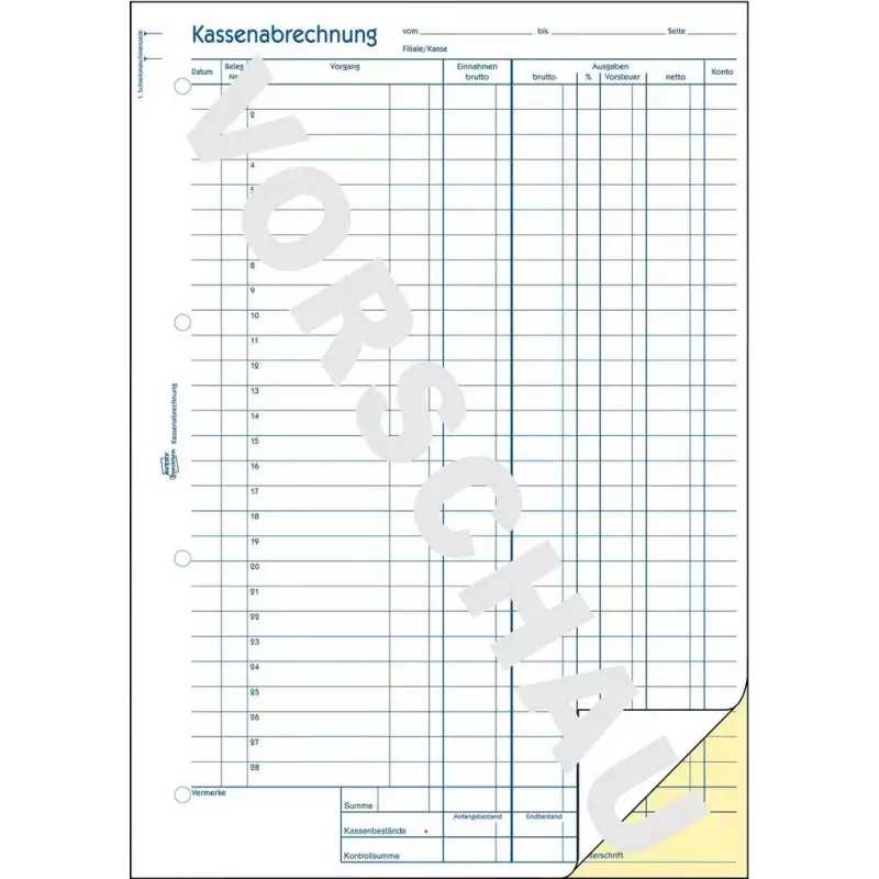 Kirjanpitolomake/-kirja AVERY 1768 A4 40 sivua