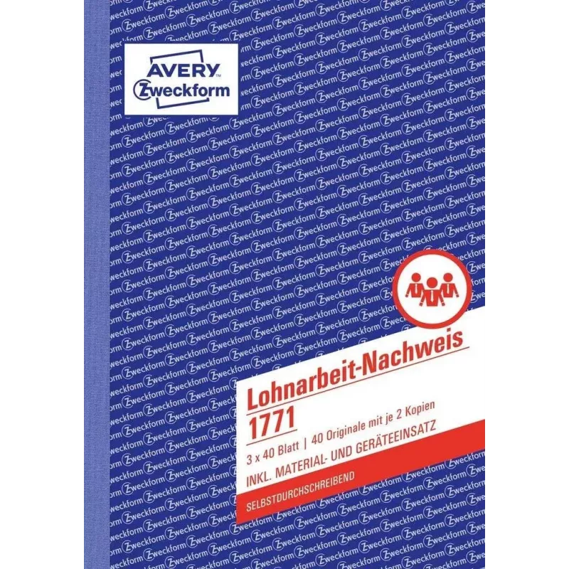 Yrityslomake Avery 1771