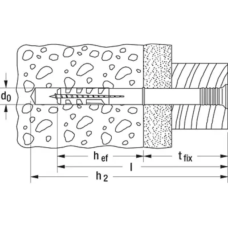 Vasara Fixings Fischer Hammerfix N 6 x 40/10 S