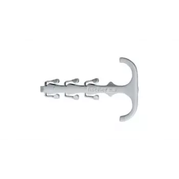 Kaapelikiinnike Fischer 58184 harmaa 100 kpl