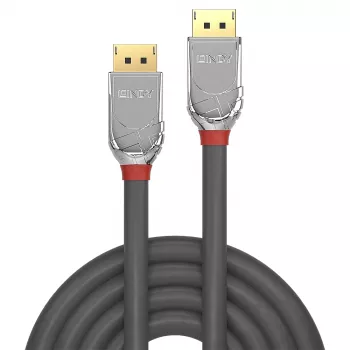 Lindy 0,5 m DisplayPort 1.4 -kaapeli, Cromo Line, 0,5 m, DisplayPort, DisplayPort, uros, uros, 4096 x 2160 pikseliä