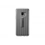 Samsung EF-RG960CSEGWW suojakuori jalustalla Galaxy S9:lle, hopea