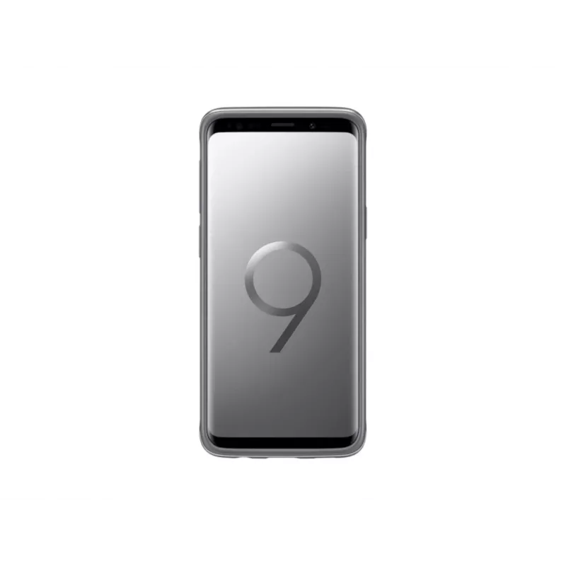 Samsung EF-RG960CSEGWW suojakuori jalustalla Galaxy S9:lle, hopea