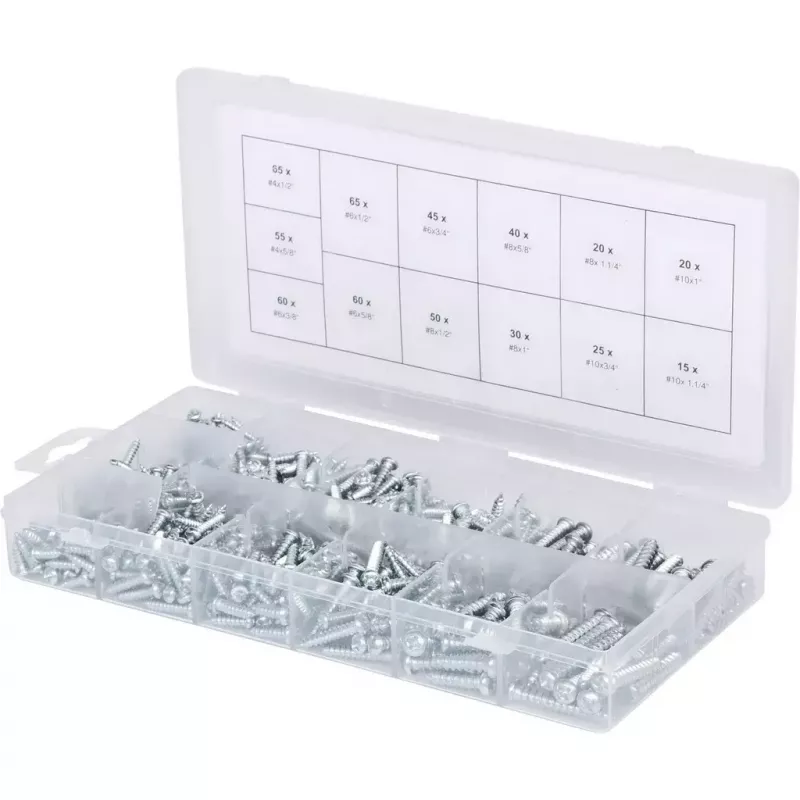 Ruuvien/pulttien sarja KS Tools 970.0420 550 kpl ISO 7049 680 g