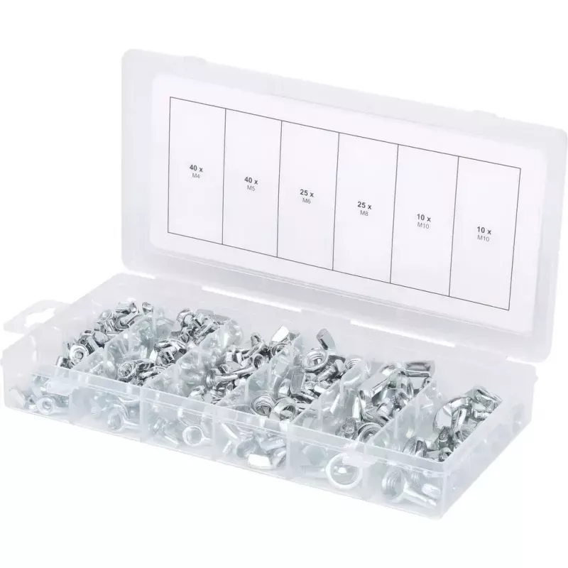 KS Tools 970.0470 siipimutterivalikoima, 150 kpl