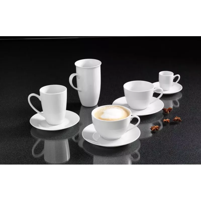 Ritzenhoff & Breker Snap BIANCO posliininen cappuccinokuppi 0,3 L, 4 kpl:n setti