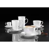 Ritzenhoff & Breker Snap BIANCO posliininen cappuccinokuppi 0,3 L, 4 kpl:n setti