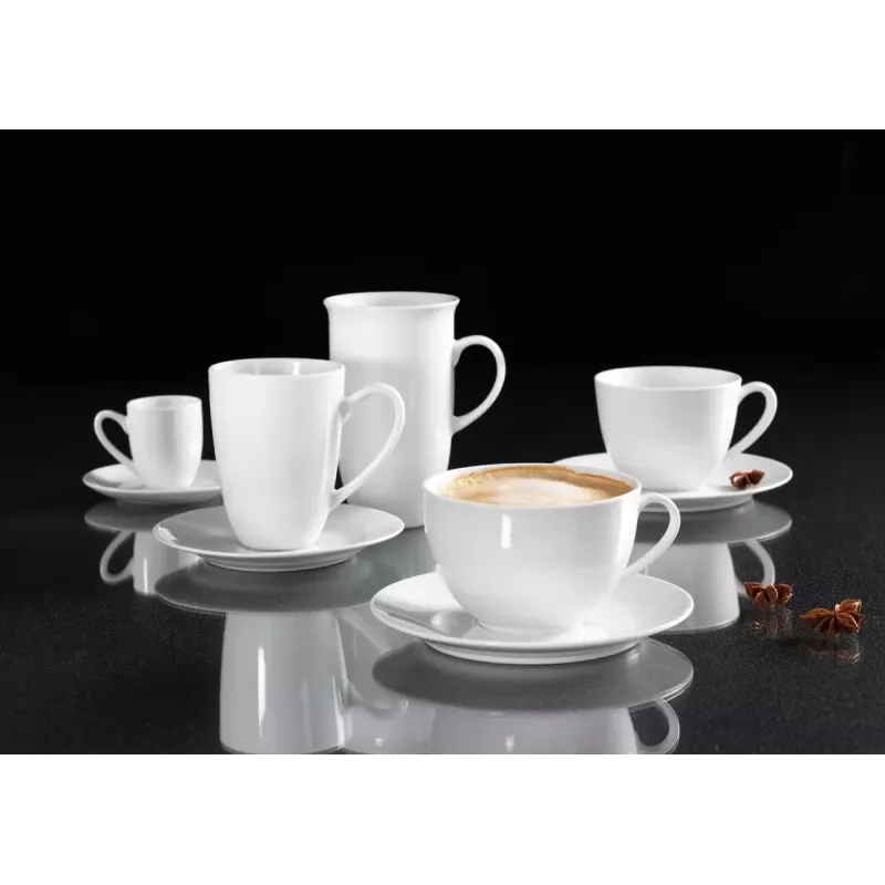 Ritzenhoff & Breker Snap BIANCO posliininen cappuccinokuppi 0,3 L, 4 kpl:n setti