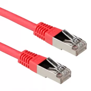 ACT IB5000 CAT6A S/FTP (PiMF) verkkokaapeli, 0,5 m, punainen