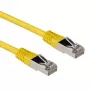 ACT keltainen 1,5 metrin LSZH SFTP CAT6A patchkaapeli RJ45-liittimillä