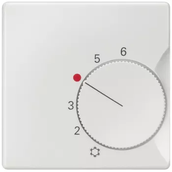 Siemens DELTA i-system 5TC9221 huonetermostaatin kansilevy, titaaninvalkoinen