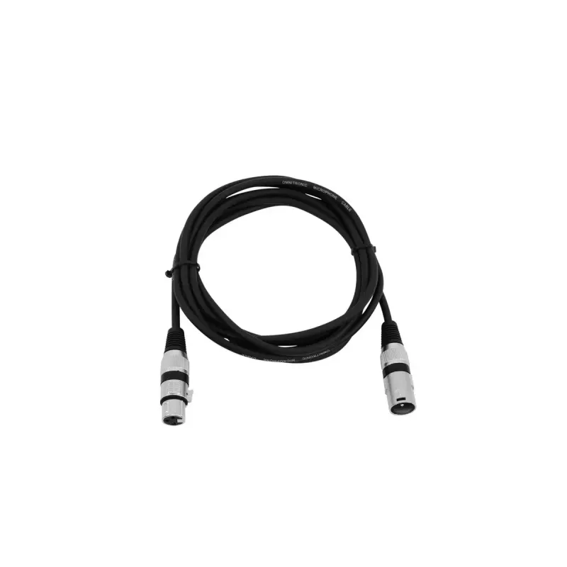 Audiokaapeli XLR 3-pin Omnitronic 3022047N 3 m musta