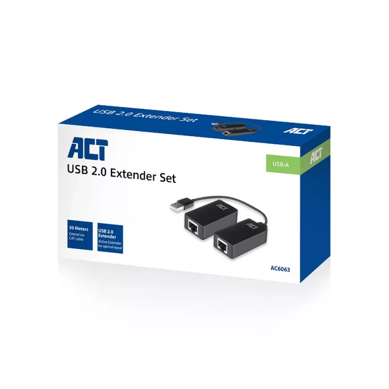 ACT USB-jatkosarja UTP:n kautta, jopa 50 metriä