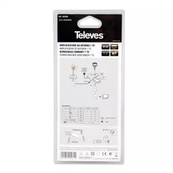 Televes 553304 TV-signaalin vahvistin