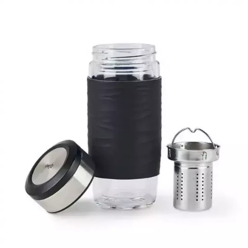 EMSA N20803 teemuki, 420 ml, musta, siivilälisäosalla