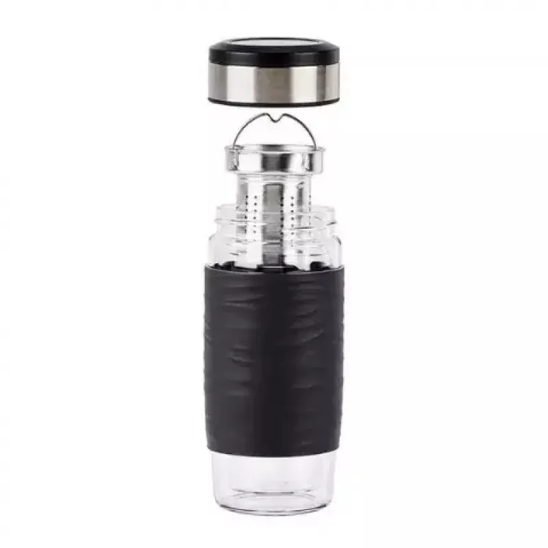 EMSA N20803 teemuki, 420 ml, musta, siivilälisäosalla
