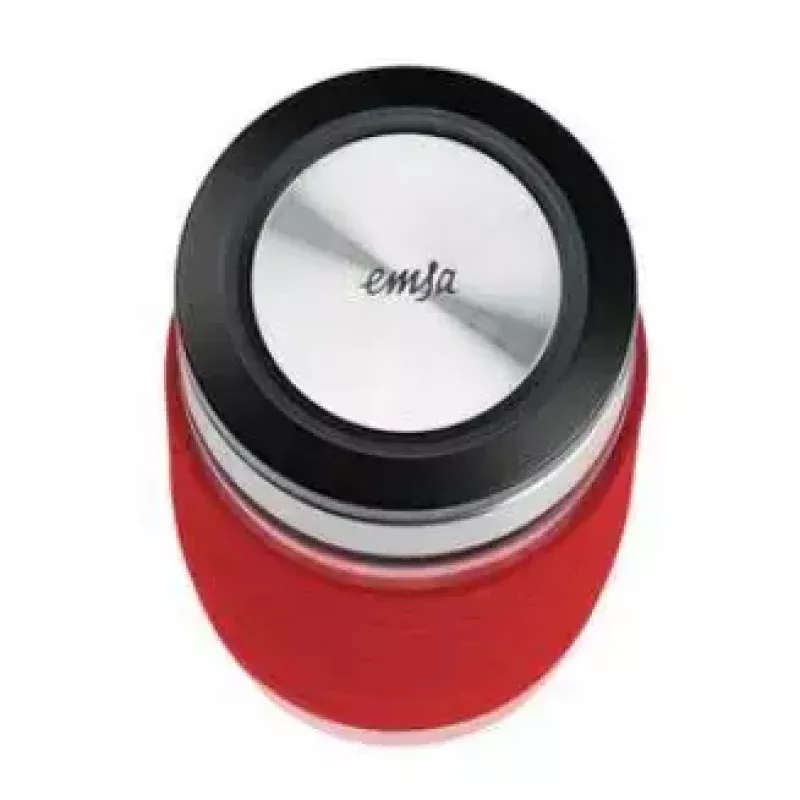 Emsa TEA MUG eristetty muki 2-in-1-siivilälisäosalla, 420 ml, punainen