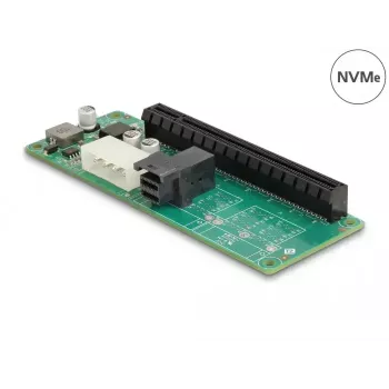 DeLOCK sovitin 1 x SFF-8643 PCIe x16 isäntäliitäntään PCIe lähtöliitäntä SFF-8643