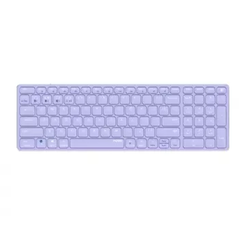 Langaton näppäimistö Rapoo E9700M QWERTZ saksa syreeni RF Bluetooth