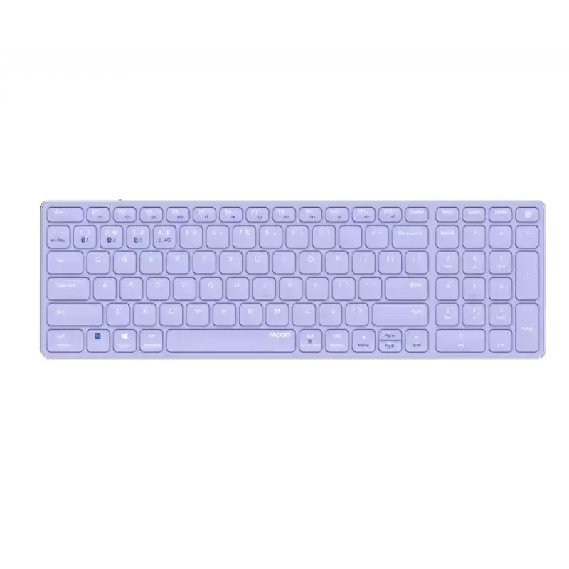 Langaton näppäimistö Rapoo E9700M QWERTZ saksa syreeni RF Bluetooth