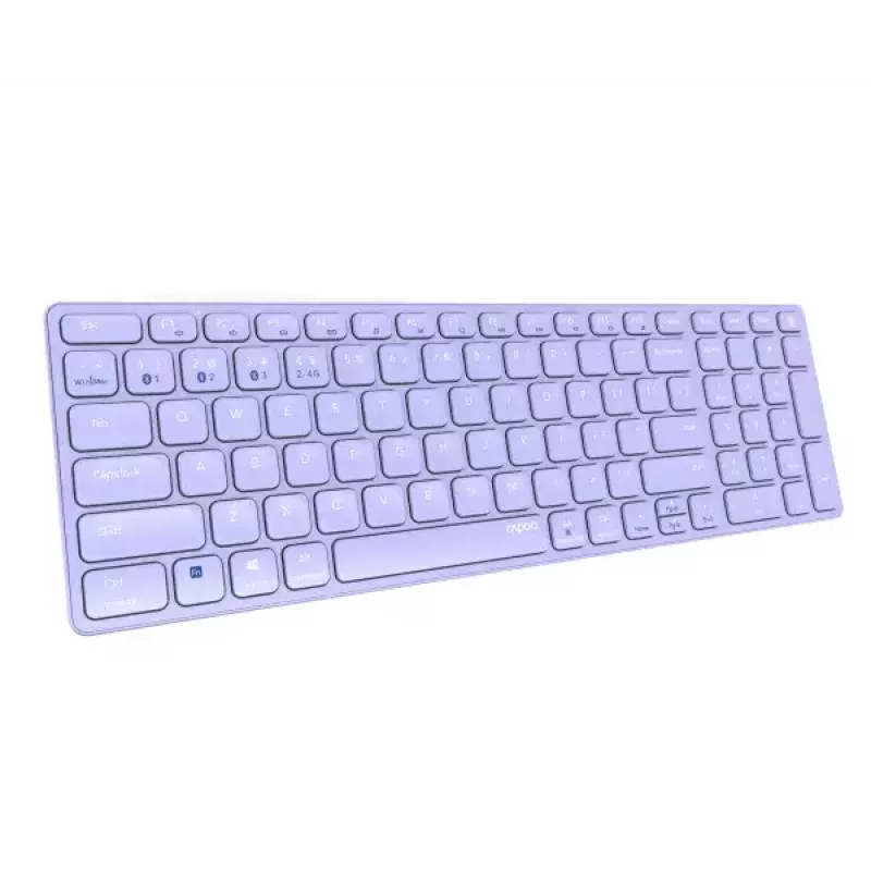Langaton näppäimistö Rapoo E9700M QWERTZ saksa syreeni RF Bluetooth