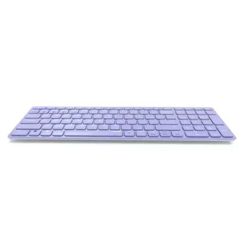 Langaton näppäimistö Rapoo E9700M QWERTZ saksa syreeni RF Bluetooth