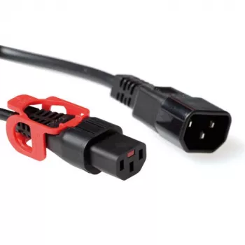 ACT virtakaapeli C13 IEC Lock+ - C14 musta 3 m, PC1527