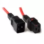 ACT virtakaapeli C19 IEC Lock C20 punainen 2 m 16 A 230 V
