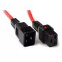 ACT virtakaapeli C19 IEC Lock - C20 punainen 1 m, PC1401
