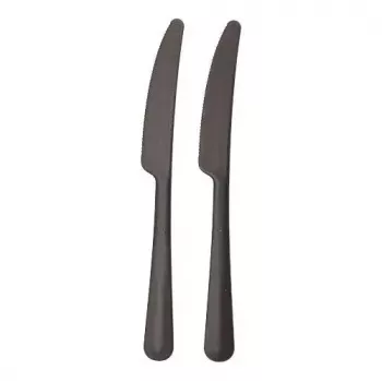 Kertakäyttöveitsi Papstar 96527 musta polypropyleeni 197 mm 200 kpl