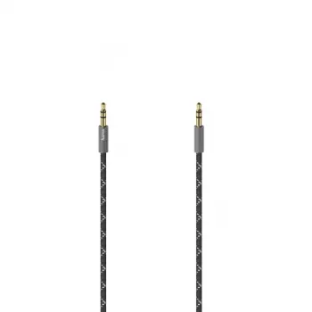 Hama 00205130 audiokaapeli 1,5 m 3,5 mm musta, harmaa