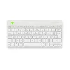 R-Go Tools ergonominen näppäimistö R-Go Compact Break, kompakti näppäimistö tauko-ohjelmistolla, QWERTY (UK), Bluetooth, valkoinen