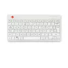 R-Go Tools ergonominen näppäimistö R-Go Compact Break, kompakti näppäimistö tauko-ohjelmistolla, QWERTY (UK), Bluetooth, valkoinen