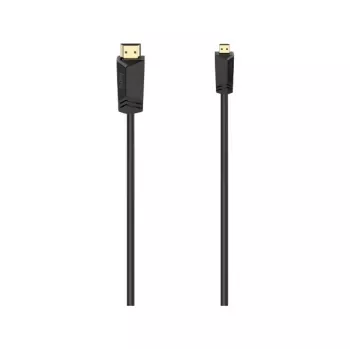 Hama 00074259 HDMI-kaapeli 2 m HDMI tyyppi A (standardi) HDMI tyyppi D (mikro) musta
