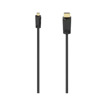 Hama 00074259 HDMI-kaapeli 2 m HDMI tyyppi A (standardi) HDMI tyyppi D (mikro) musta