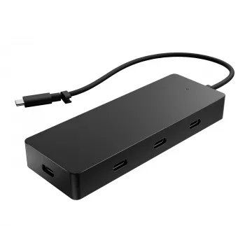 HP 4K USB-C-moniporttikeskitin, USB Type-C, USB Type-C, 10000 Mbit/s, 3840 x 2160, musta, 65 W