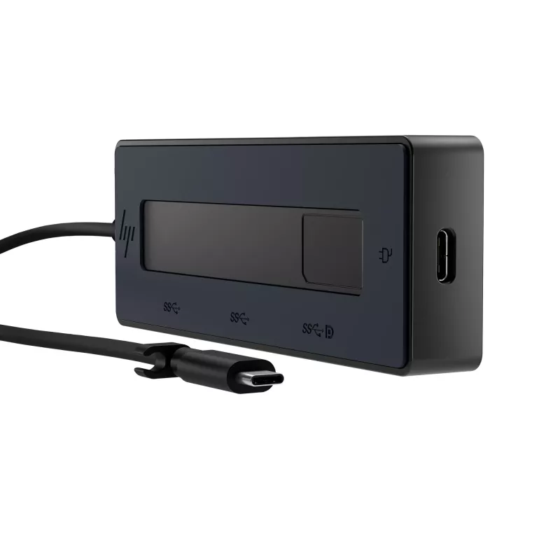 HP 4K USB-C-moniporttikeskitin, USB Type-C, USB Type-C, 10000 Mbit/s, 3840 x 2160, musta, 65 W